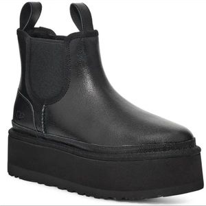Ugg Neumel Platform Chelsea Boots size 8 New -other  black